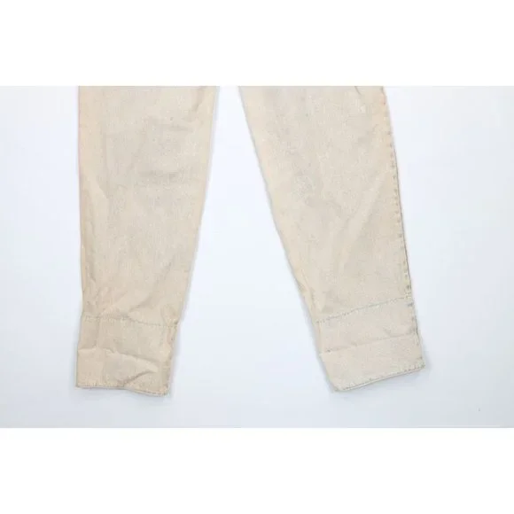 NOS Vtg 90s Streetwear Mens 31x34 Stonewashed Rainbow Baggy Fit Flip Cuff Jeans
